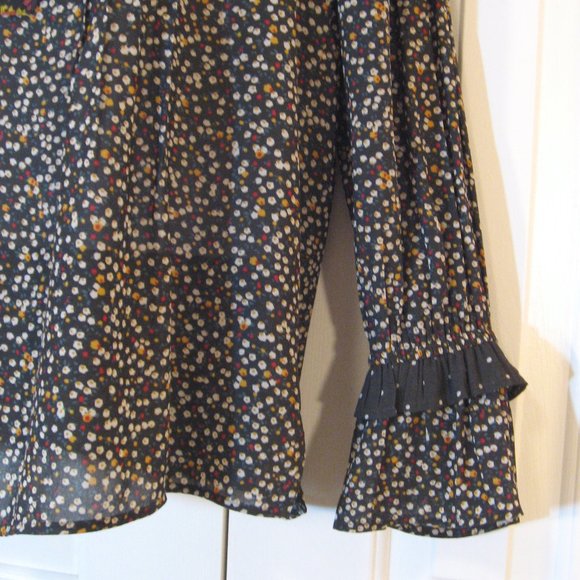 Loft | 'Fall Florals' Mixed Print Blouse Top - Picture 7 of 13